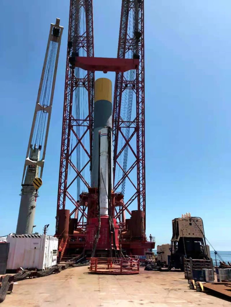 海陽59號(hào)海上打樁現(xiàn)場(chǎng)施工(圖4)