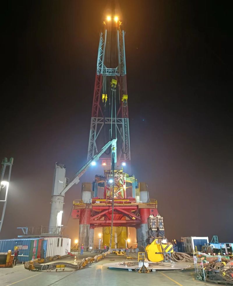 博強順利完成中交三航寧波分公司-中廣核象山涂茨海上風電項目首樁節(jié)點(圖3)